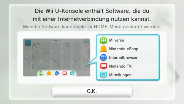 Viele Internetfunktionen wie das innovative Miiverse stehen erst nach einem großen Patch zur Verfügung.